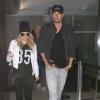 Fergie, enceinte, et son mari Josh Duhamel à Los Angeles, le 8 avril 2013.