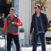 Chris Hemsworth et son frère Luke à New York, le 8 avril 2013.