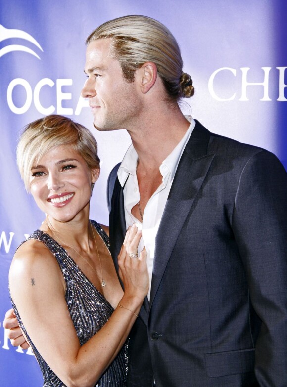 Elsa Pataky et Chris Hemsworth au bal Christie's à New York, le 8 avril 2013.