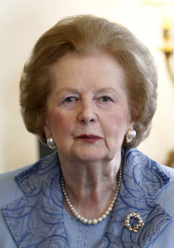 La baronne Margaret Thatcher au 10 Downing Street, à Londres le 8 juin 2010.