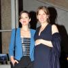 Marion Cotillard et Maud Fontenoy le 9 avril 2013 à l'hôtel de la Marine lors du gala organisée par la navigatrice en l'honneur de sa fondation
