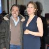 Maud Fontenoy et Nicolas Vanier le 9 avril 2013 à l'hôtel de la Marine lors du gala organisée par la navigatrice en l'honneur de sa fondation
