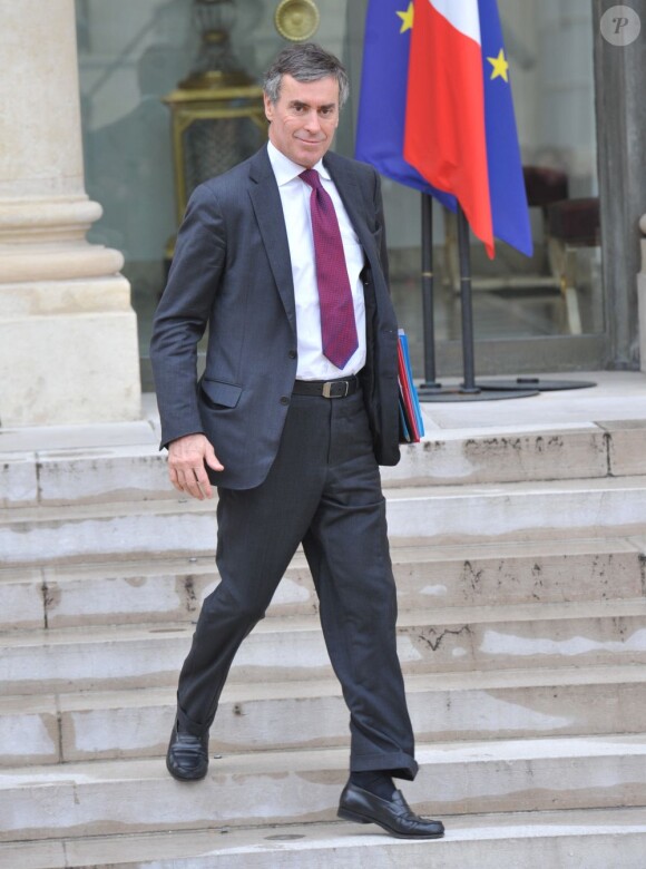 Jerome Cahuzac à la sortie du Conseil des ministres, le 6 février 2013 au Palais de l'Elysée.