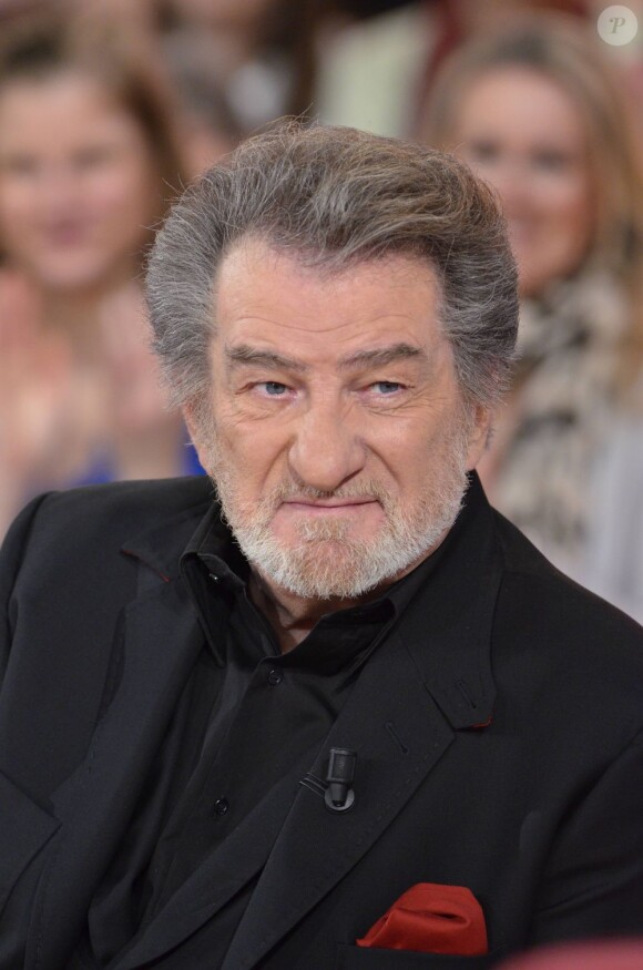 Eddy Mitchell dans "Vivement dimanche", mars 2012 à Paris.