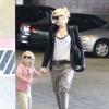 Gwen Stefani emmenant son fils Zuma chez le docteur, le 12 avril 2013 à Los Angeles.