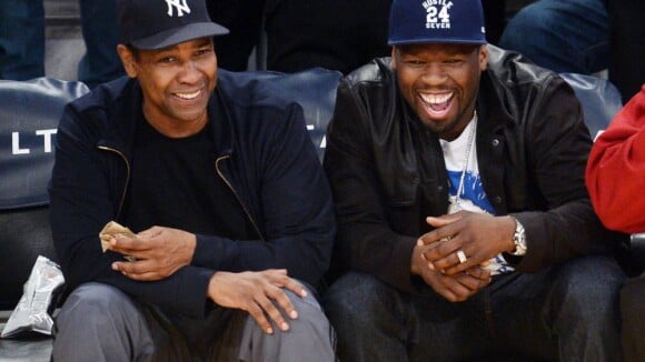 Denzel Washington et 50 Cent : Amis complices devant la victoire des Lakers