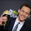 Tom Hiddleston lors des MTV Movie Awards à Los Angeles, le 14 avril 2013.