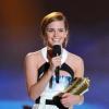 Emma Watson sur la scène des MTV Movie Awards le 14 avril à Los Angeles.