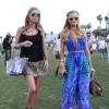 Nicky Hilton et Paris Hilton au 2e jour du Festival de musique de Coachella à Indio le 13 avril 2013.