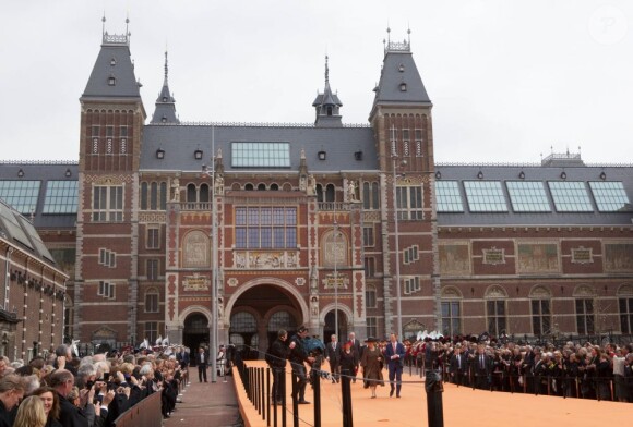 La reine Beatrix des Pays-Bas lors de la réouverture du Rijksmuseum à Amsterdam le 13 avril 2013.