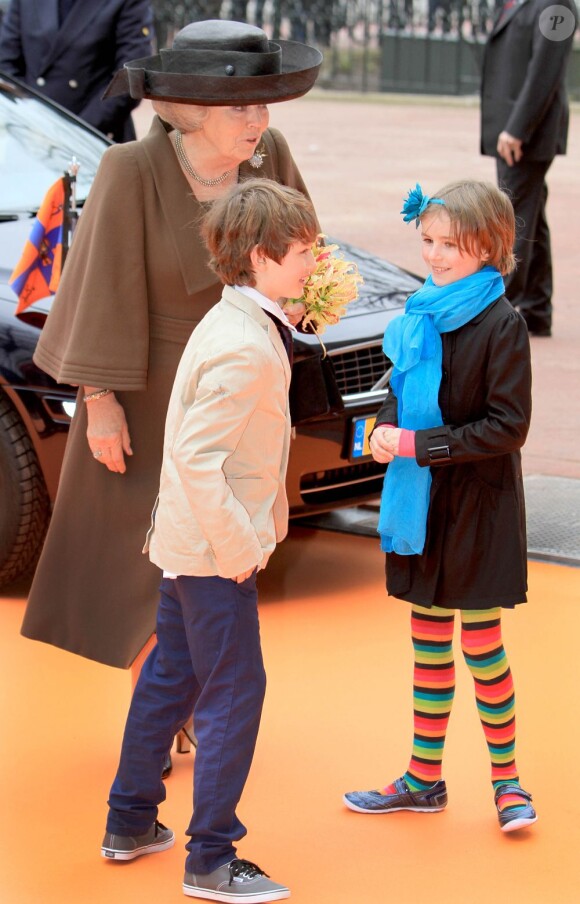 La reine Beatrix des Pays-Bas lors de la réouverture du Rijksmuseum à Amsterdam le 13 avril 2013.