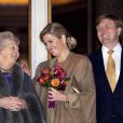  Beatrix, Willem-Alexander et Maxima des Pays-Bas le 11 avril 2013 à Utrecht. 