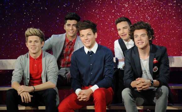 Le groupe anglais One Direction a fait son entrée au musée de Madame Tussauds à Londres, le 18 avril 2013.