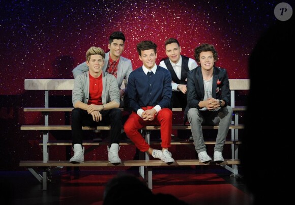 Le groupe phénomène One Direction a fait son entrée au musée de Madame Tussauds à Londres, le 18 avril 2013.