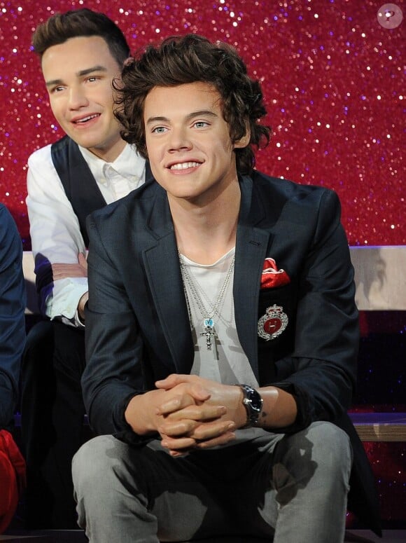 Harry Styles du groupe One Direction a fait son entrée au musée de Madame Tussauds à Londres, le 18 avril 2013.