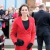 Kate Middleton, enceinte, à Barrow-in-Furness le 5 avril 2013