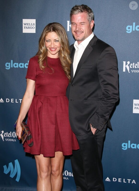 Rebecca Gayheart et son mari Eric Dane à la 24e cérémonie des GLAAD Media Awards au JW Marriott à Los Angeles, le 20 avril 2013.