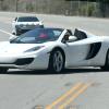 Lady GaGa avec une amie dans une Lamborghini, le samedi 20 avril 2013.