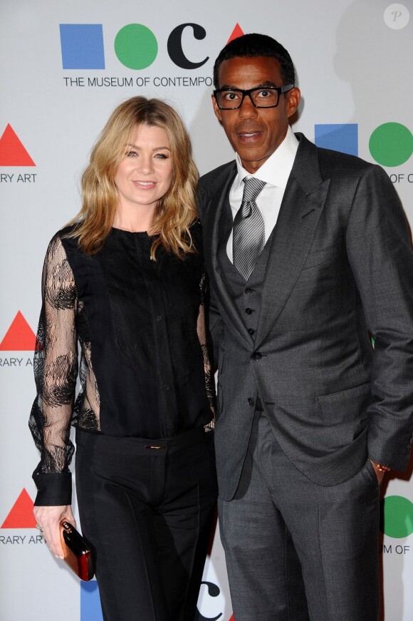 Ellen Pompeo et son mari Chris Ivery lors du MOCA Gala 2013, le Museum of Contemporary Art Gala, qui célèbre le lancement de l'exposition de l'artiste Urs Fischer, à Los Angeles, le 20 avril 2013