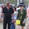Johnny et Laeticia Hallyday assistent au Festival de musique de Coachella, le 20 avril 2013
