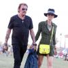 Johnny et Laeticia Hallyday fous d'amour au Festival de musique de Coachella, le 20 avril 2013