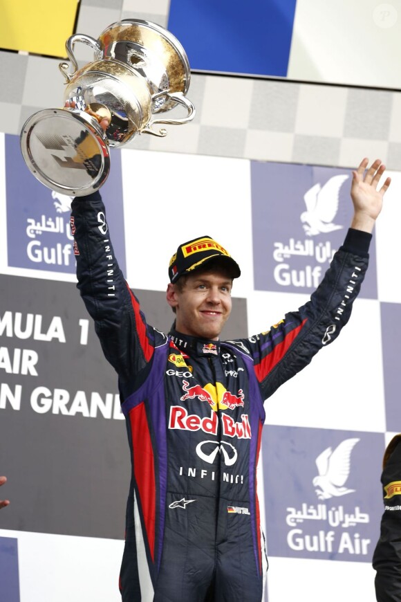 Sebastian Vettel lors du Grand Prix de Bahreïn à Sakhir, le 21 avril 2013