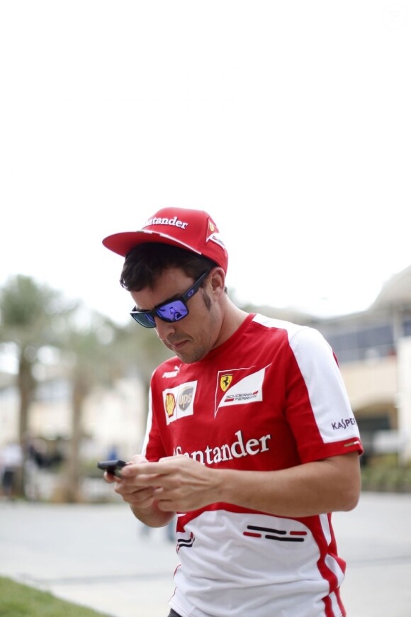 Fernando Alonso lors du Grand Prix de Bahreïn à Sakhir, le 21 avril 2013