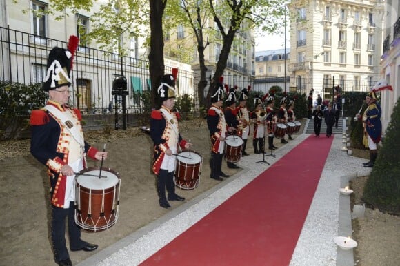 Inauguration du nouvel Institut des lettres et des manuscrits à Paris, le 24 avril 2013.