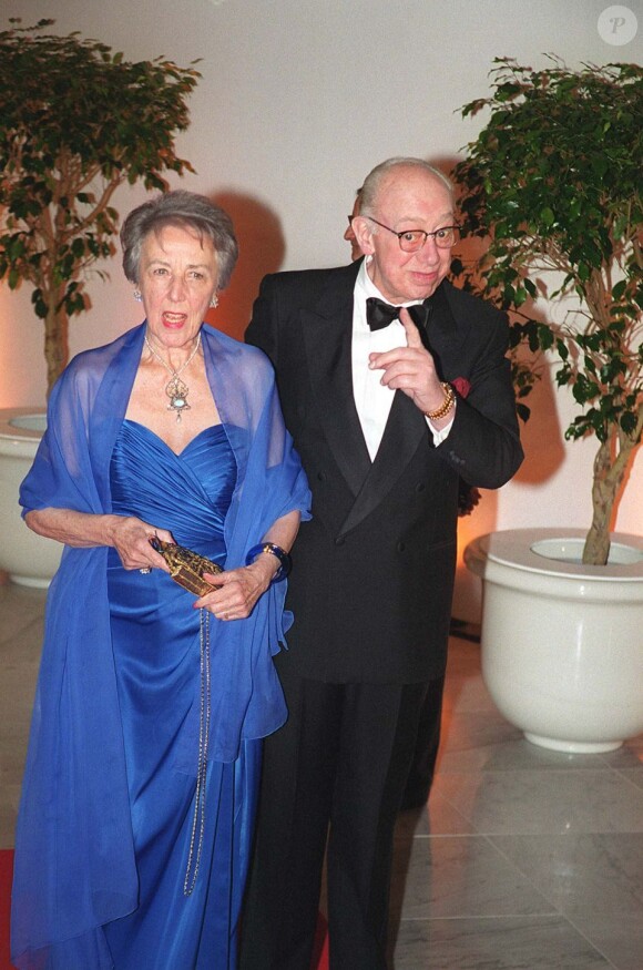 Horst Tappert et son épouse Ursula à Monte-Carlo le 24 février 2000.