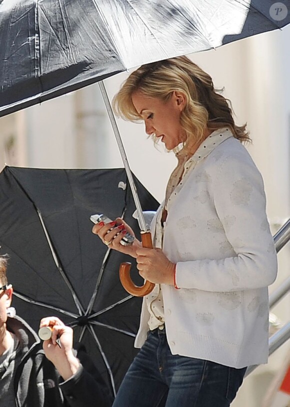 Cameron Diaz tourne The Other Woman à New York le 25 avril 2013.