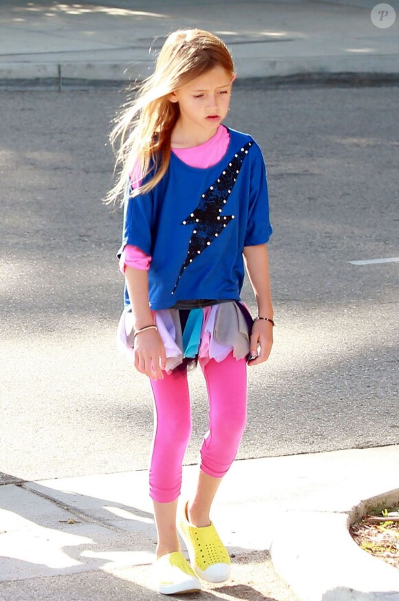 Heidi Klum, ses enfants Leni, Henry, Johan et Lou et son petit ami Martin Kirsten vont déjeuner au restaurant à Santa Monica, le 28 avril 2013.