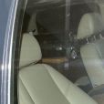 Lindsay Lohan, cachée dans sa voiture, se rend au centre de désintoxication Morningside Recovery à Newport Beach, le 2 mai 2013 avant de faire demi-tour.