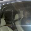 Lindsay Lohan, cachée dans sa voiture, se rend au centre Morningside Recovery à Newport Beach, le 2 mai 2013 avant de faire demi-tour.