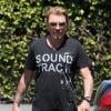 Exclusif - Johnny Hallyday se rend à la salle de sport à Venice, le 2 mai 2013.