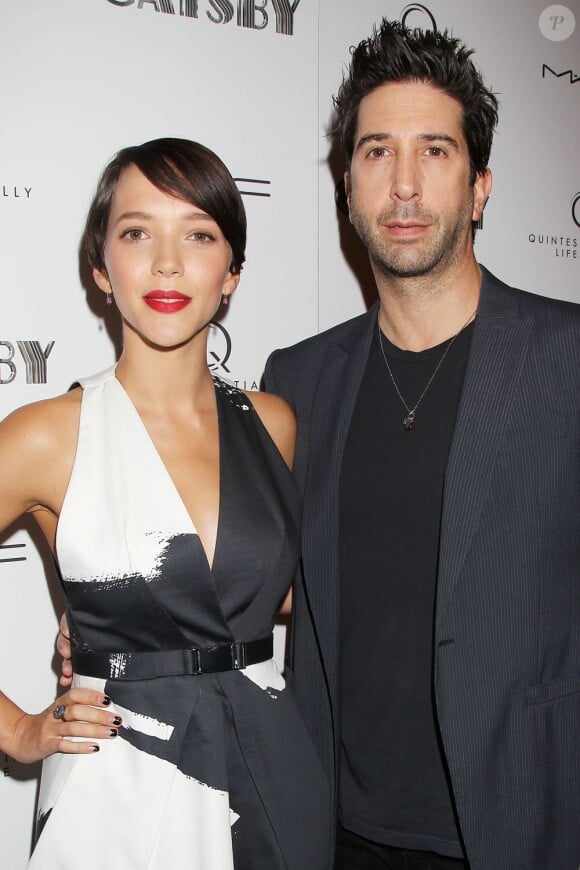 David Schwimmer et sa femme Zoe Buckman à la projection spéciale de Gatsby le Magnifique au MoMA de New York le 5 mai 2013.