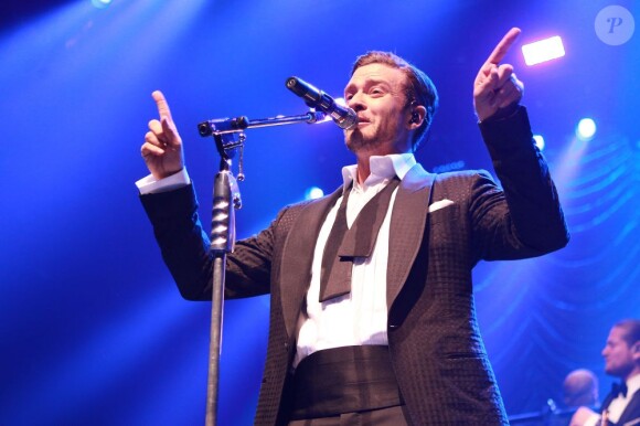 Justin Timberlake sur scène, au Roseland Ballroom de New York, le 5 mai 2013.