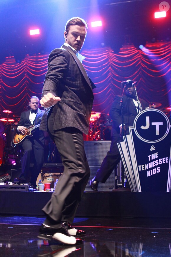 Justin Timberlake sur scène, au Roseland Ballroom de New York, le 5 mai 2013.
