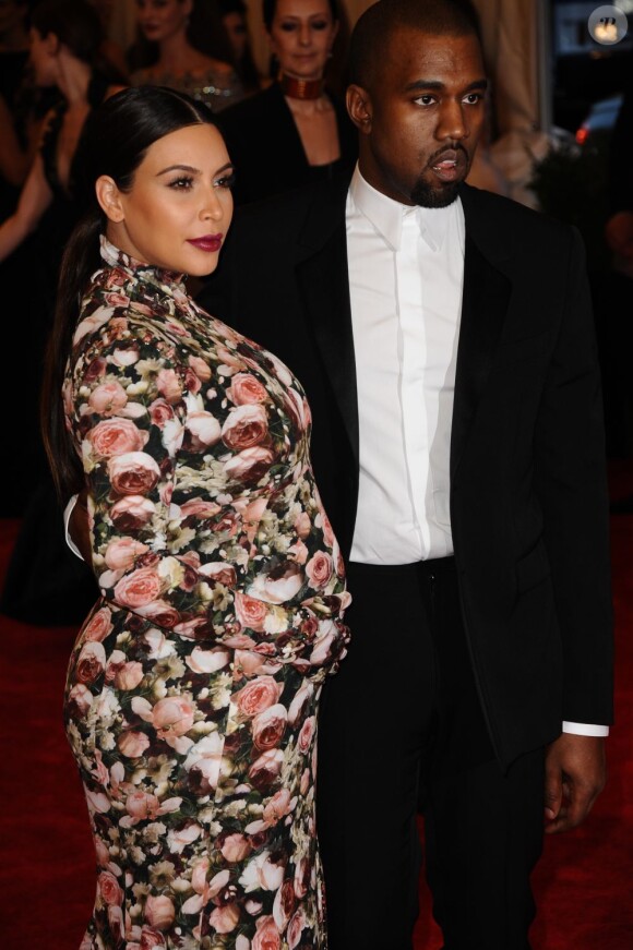 Kim Kardashian et Kanye West au MET gala à New York le 6 mai 2013.