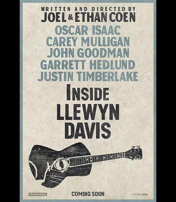 Le nouveau poster du film Inside Llewyn Davis, des frères Coen.