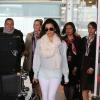 Eva Longoria arrive à l'aéroport Charles de Gaulle et se rend à son hôtel parisien, le 11 mai 2013