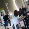 Eva Longoria arrive à l'aéroport Charles de Gaulle et se rend à son hôtel parisien, le 11 mai 2013