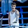 Justin Bieber sur scène à Stockholm, le 23 avril 2013.