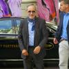 Steven Spielberg arrivant à l'hôtel Martinez à Cannes pour la première réunion en huis-clos avec les membres du jury le 14 mai 2013