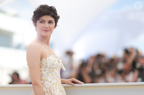Audrey Tautou, maîtresse de cérémonie, lors du photocall au 66e Festival du Film de Cannes le 14 mai 2013.