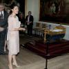 La princesse Victoria de Suède ouvrait le 15 mai 2013 au château de Strömsholm l'exposition consacrée à la naissance et au baptême de sa fille la princesse Estelle, précédemment présentée au palais royal à Stockholm.