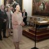 La princesse Victoria de Suède ouvrait le 15 mai 2013 au château de Strömsholm l'exposition consacrée à la naissance et au baptême de sa fille la princesse Estelle, précédemment présentée au palais royal à Stockholm.