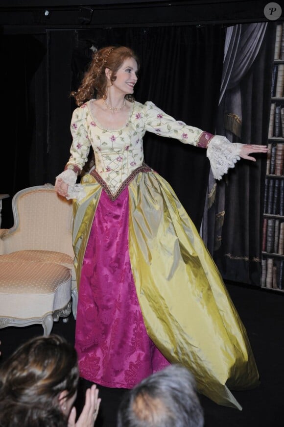 Cyrielle Clair - Représentation de la pièce "Ninon, Lenclos ou la liberté" au Théâtre des Mathurins à Paris le 15 mai 2013.