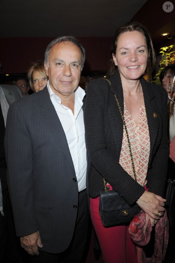 Patrice et Cendrine Dominguez - Représentation de la pièce "Ninon, Lenclos ou la liberté" au Théâtre des Mathurins à Paris le 15 mai 2013.