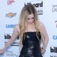 Avril Lavigne, tout de cuir vêtue avec son chéri Chad Kroeger lors des Billboard Music Awards au MGM Grand. Las Vegas, le 19 mai 2013.
