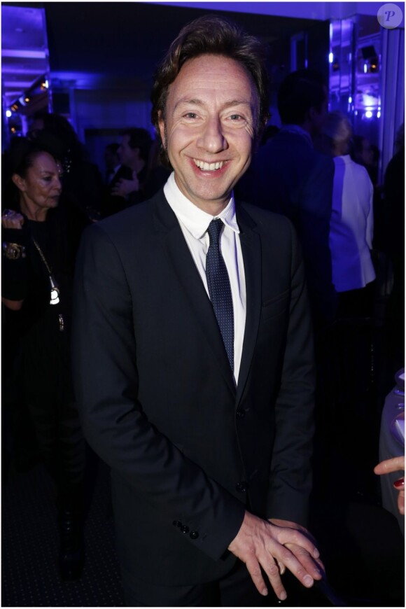 Stéphane Bern au dîner de la mode pour le Sidaction au Pavillon d'Armenonville à Paris, le 24 janvier 2013